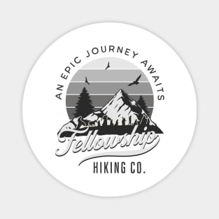 Fellowship Hiking Co - An Epic Journey Awaits - White - Fantasy Magnet